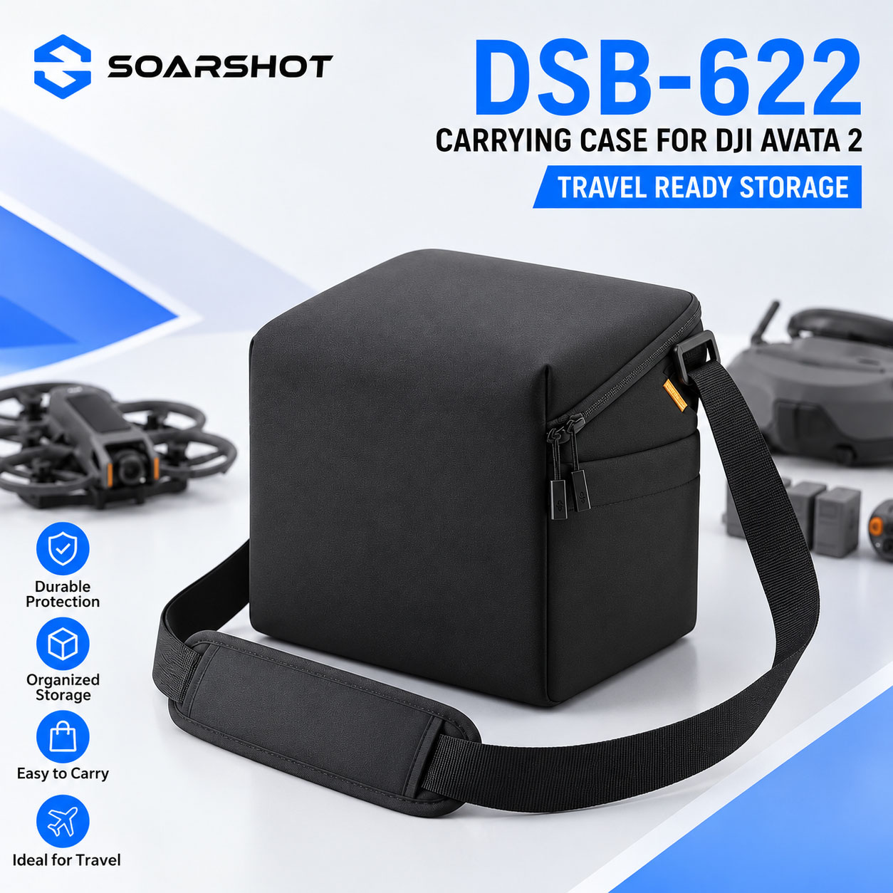 Fpv Drone Bag - SOARSHOT Carrying Case for DJI Avata