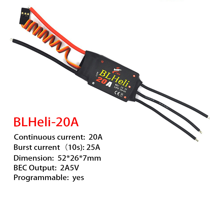 1-3Pcs Brushless ESC BLHeli 20 - Fpv Drone Esc 评论和价格