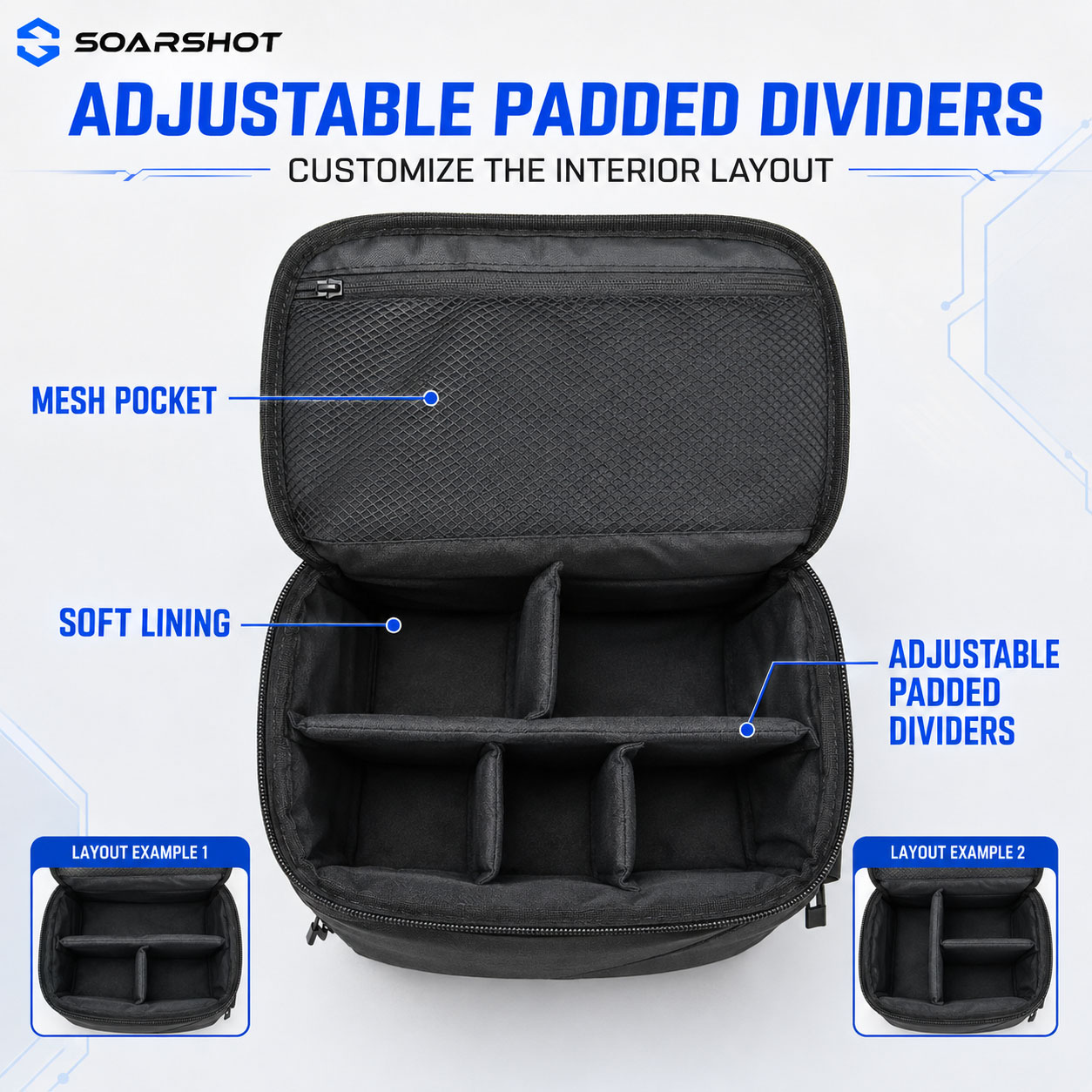 SOARSHOT Carrying Case for DJI - Fpv Drone Bag 评论和价格